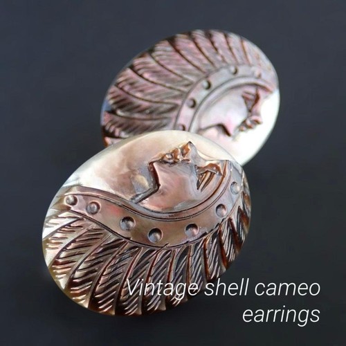 Abiste vintage muschel kamee - muschel,