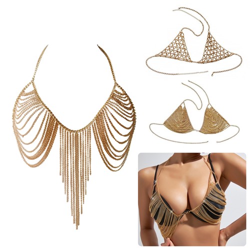 Dessous strass körperkette - strass,