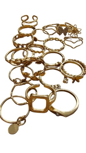 23x gold ringe - 23x, neu