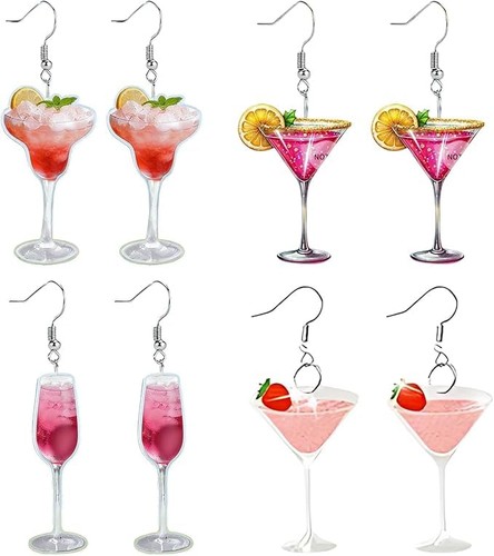 Ohrringe cocktailglas paar - ohrringe,