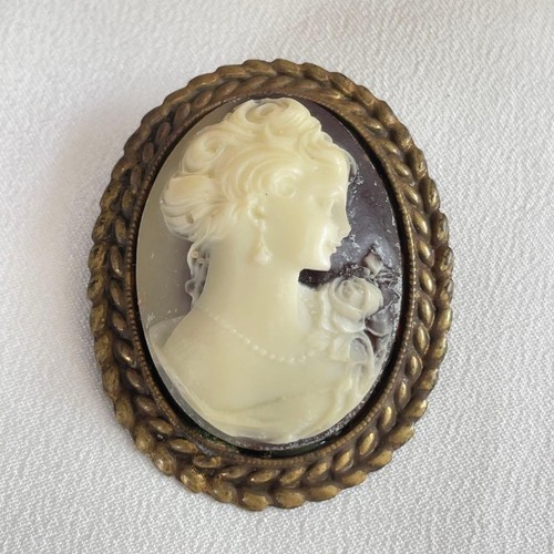 Kamee brosche vintage - kamee,