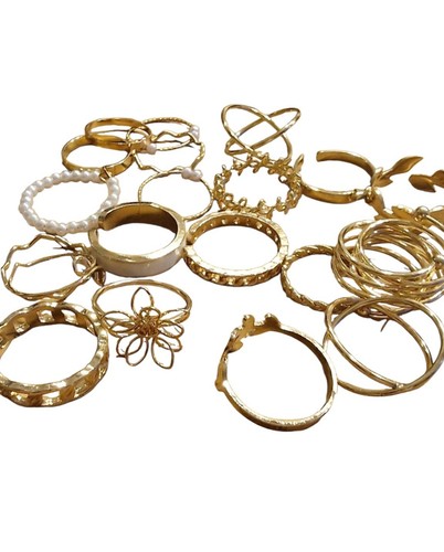 20x gold ringe neu - ringe, modeschmuck