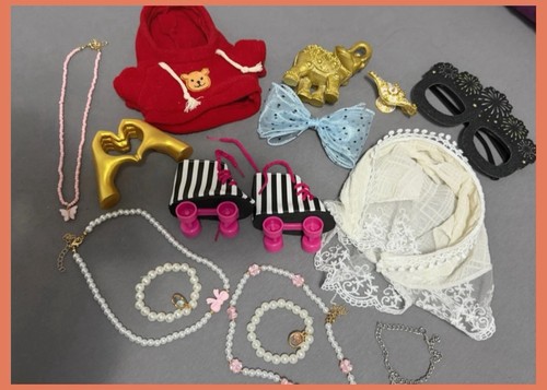 Puppen zubehör set - puppen, rollschuhe