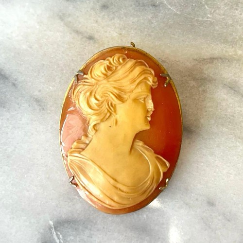 Vintage kamee brosche retro - kamee,