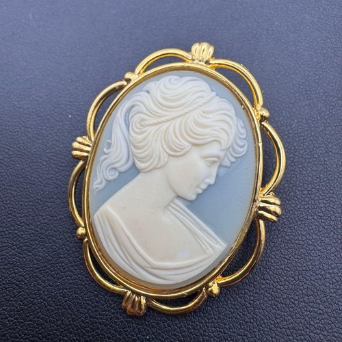 Vintage kamee brosche - vintage,