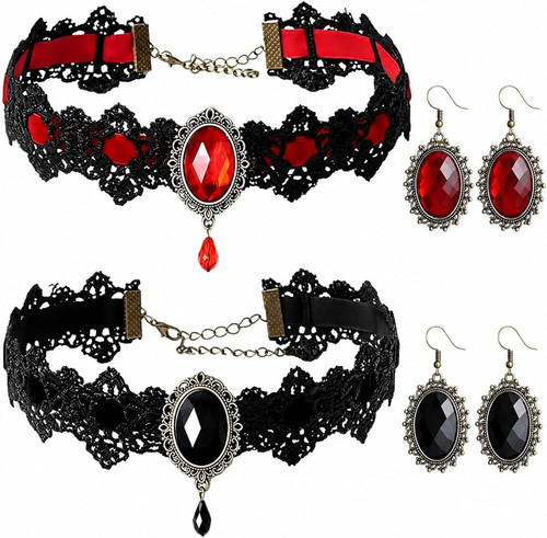 Gothic vampir schmuck set - gothic,