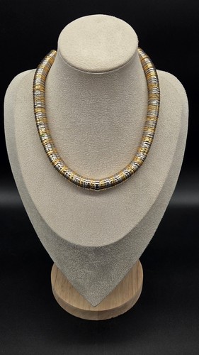 Vintage halskette bicolor - halskette,